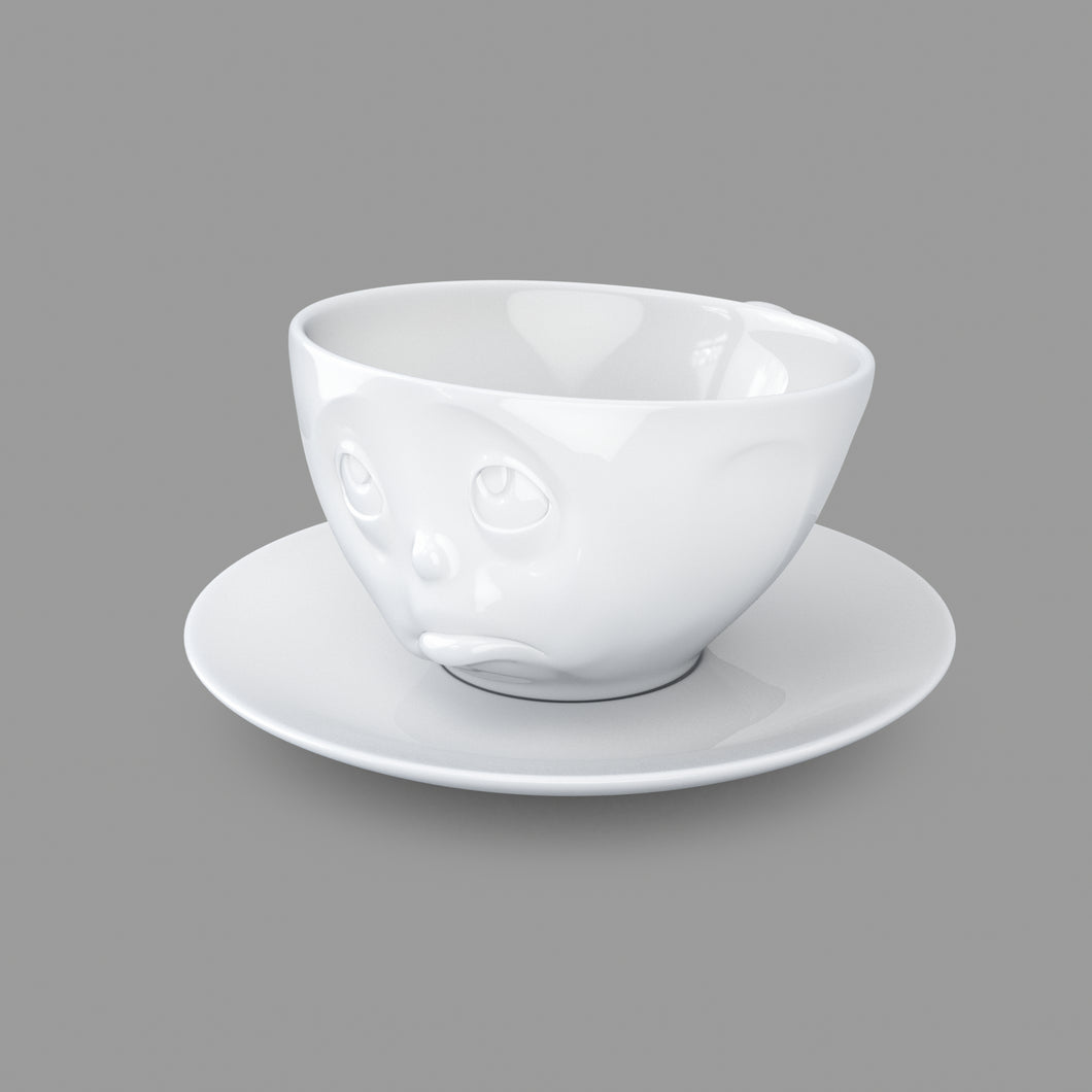 TV Kaffeetasse mit Unterteller 
