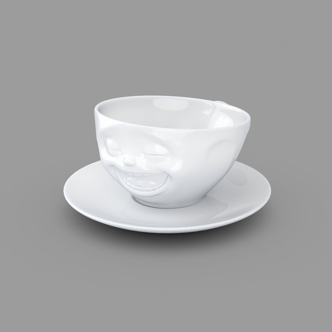TV Kaffeetasse mit Unterteller 